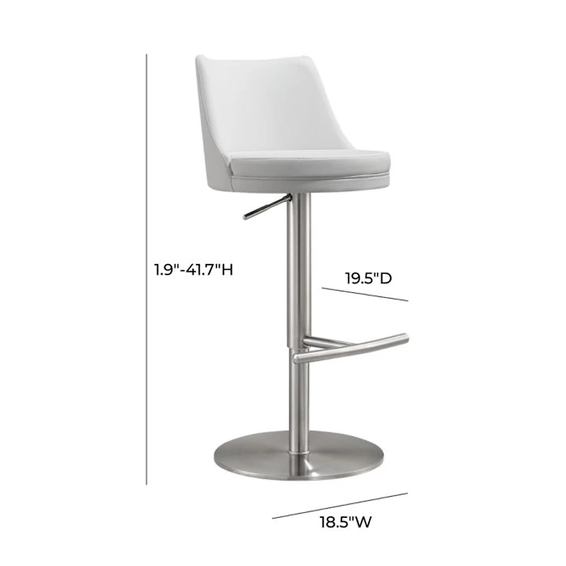 Reagan Performance Faux Leather Adjustable Stool