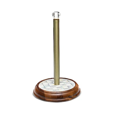 Mackenzie-Childs Sterling Check Paper Towel Holder