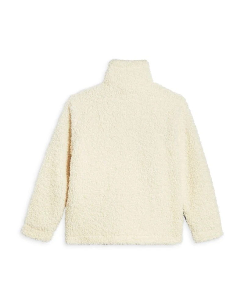 Girls' Bear Hug Denim & Faux Sherpa Jacket - Big Kid