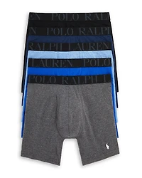 Polo Ralph Lauren Stretch Logo Waistband Classic Fit Boxer Briefs, Pack of 5