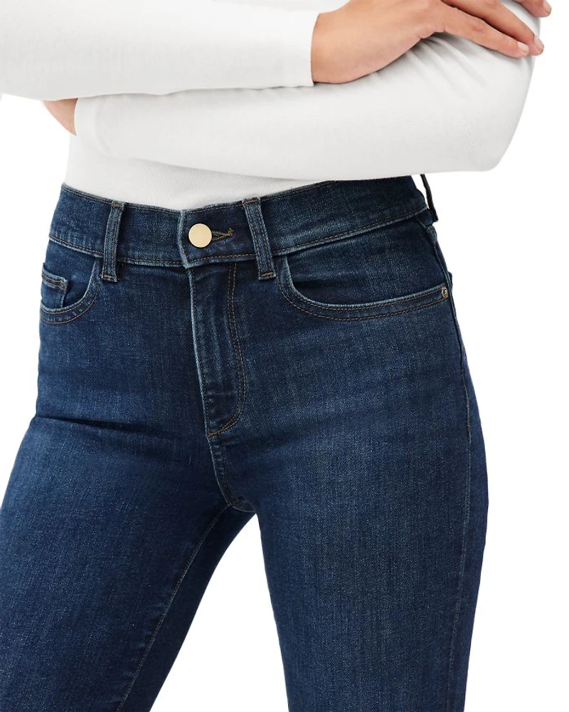 Mara Straight Mid Rise Instasculpt™ Ankle Jeans India Ink