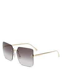 Fendi Rimless Square Sunglasses
