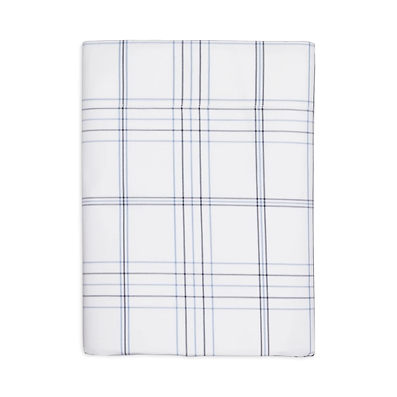 Matouk August Plaid Flat Sheet, Full/Queen