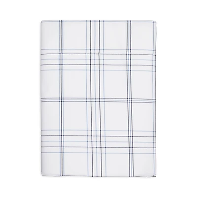 Matouk August Plaid Flat Sheet, Full/Queen