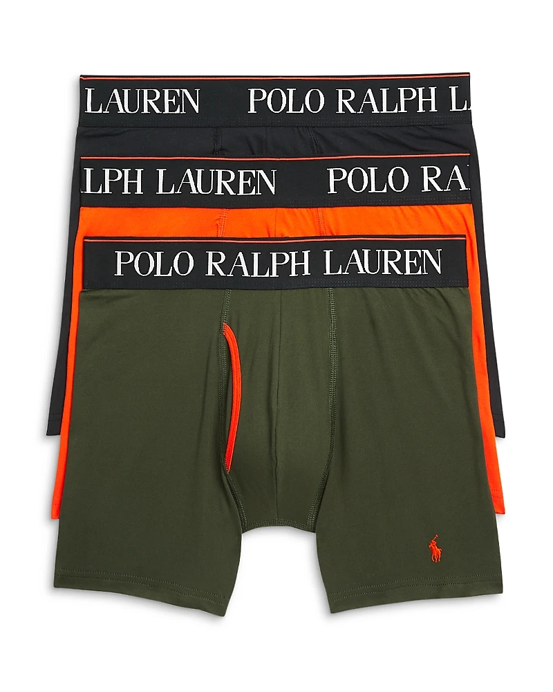 Polo Ralph Lauren Logo Waistband Boxer Briefs, Pack of 3