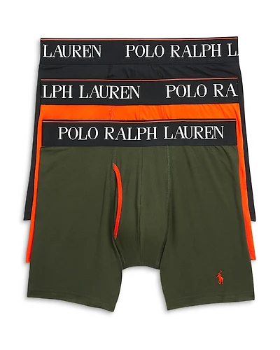 Polo Ralph Lauren Logo Waistband Boxer Briefs, Pack of 3