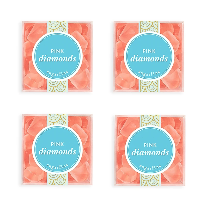 Sugarfina Pink Diamonds Candies, Set of 4