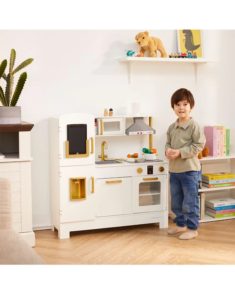 Kids Little Chef Munich Retro Play Kitchen White - Ages 3-7