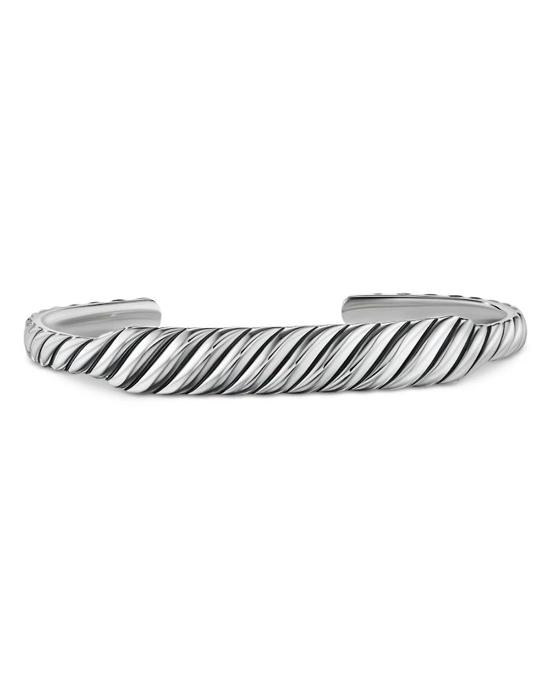 Sculpted Cable Contour Cuff Bracelet