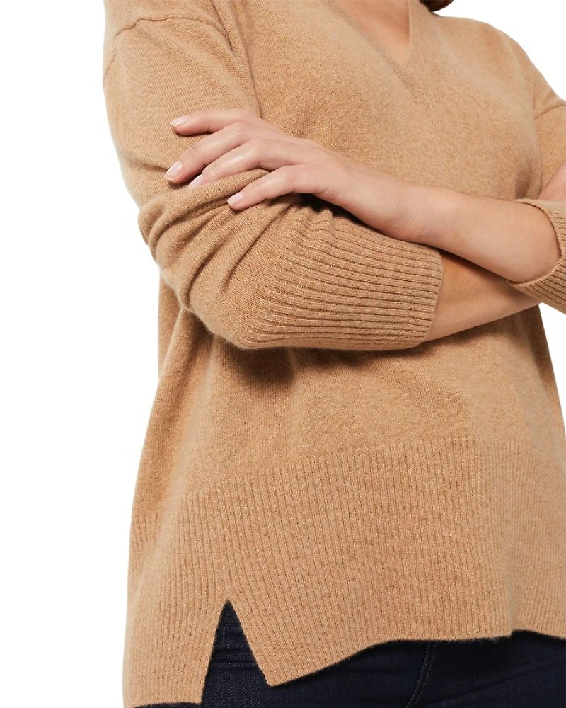 Cashmere Dahlia V-Neck Jumper