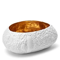 L'Objet Haas Mojave Desert White + Gold Medium Bowl