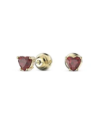 Chroma Heart Crystal Stud Earrings