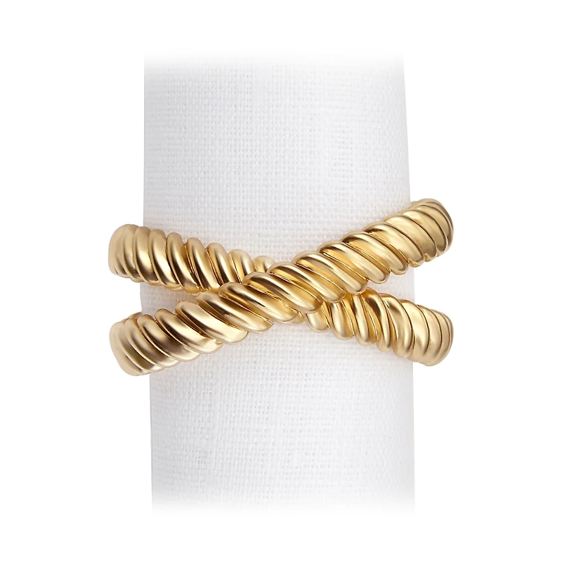 L'Objet Deco Twist Napkin Jewels, Set of 4