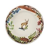 Forest Walk Café Au Lait Dessert/Salad Plate, Assorted Set 4