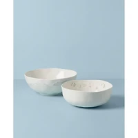 Oyster Bay Nesting Serving Bowls, 2-Piece Set