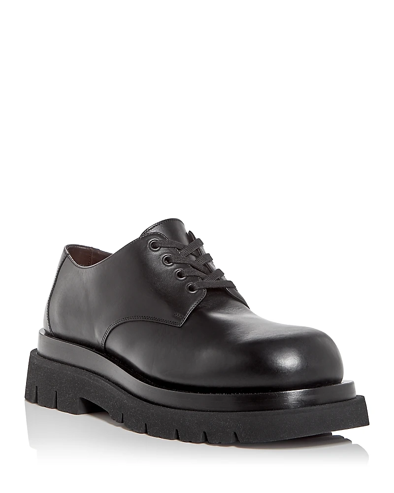 Bottega Veneta Men's Fondant Plain Toe Oxfords