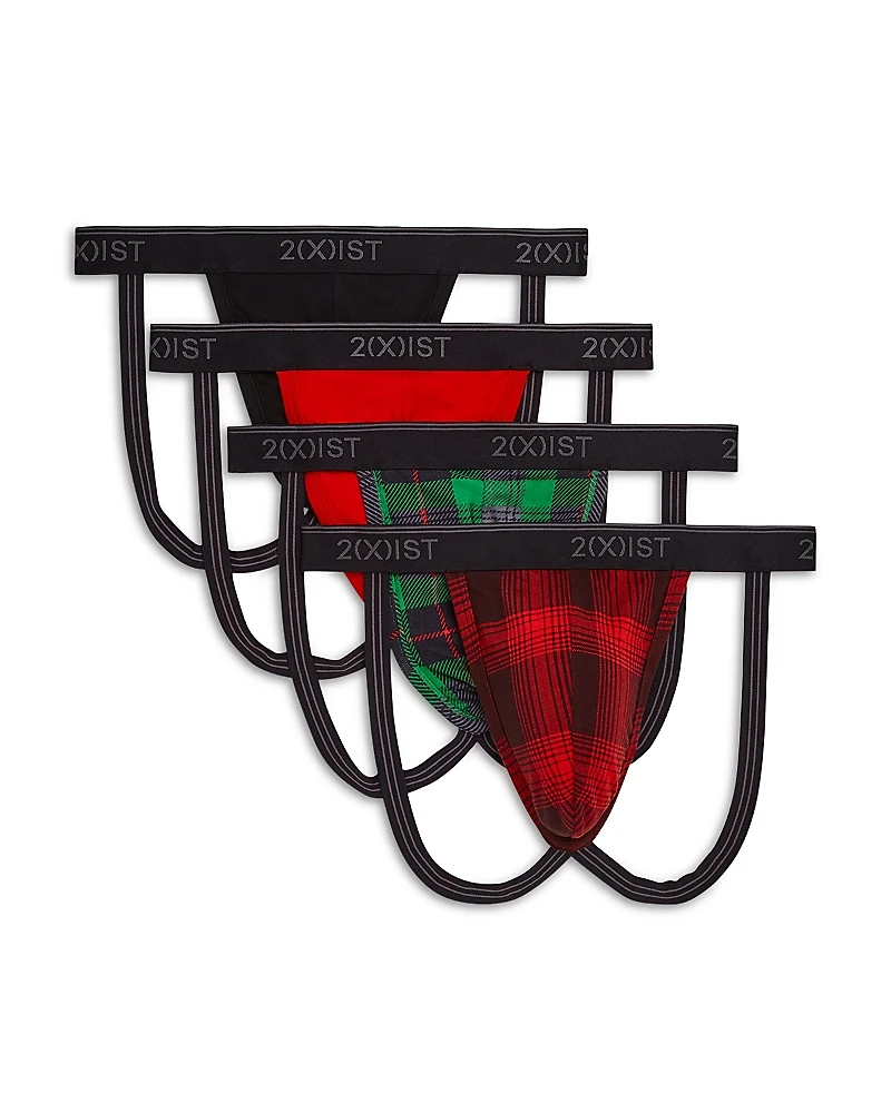 2(X)Ist Cotton Stretch Jock Strap, Pack of 4