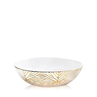 Talianna Lily Pad Low Serving Bowl