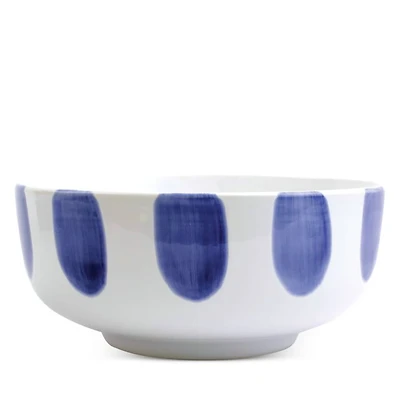 Santorini Dot Large Footed Serving Bowl