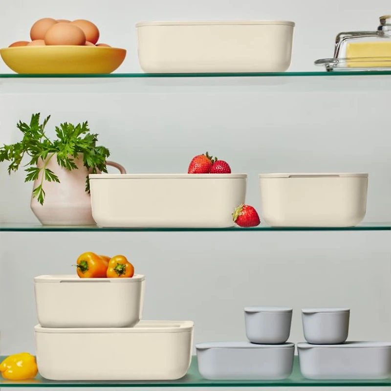 14-Piece Ceramic Coated Glass Food Storage Set