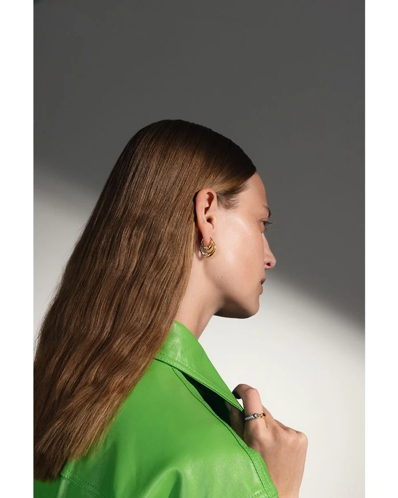 Reflect Two-Tone Small Link Ring