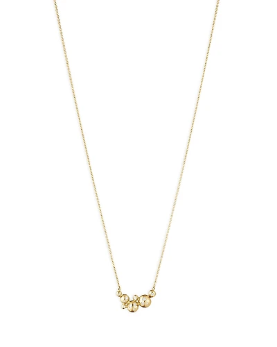 Georg Jensen 18K Yellow Gold Moonlight Grapes Diamond Bead Cluster Pendant Necklace, 17.72