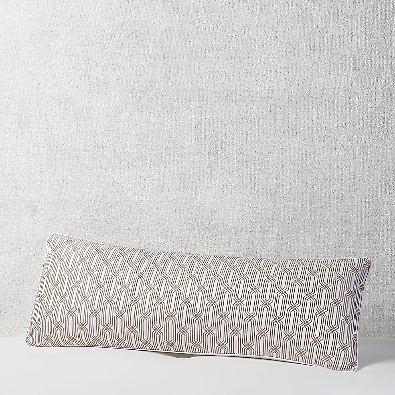 Hudson Park Collection Italian Tivoli Embroidered Decorative Pillow, 14 x 36