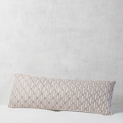 Hudson Park Collection Italian Tivoli Embroidered Decorative Pillow, 14 x 36