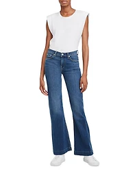 Dojo Mid Rise Wide Leg Trouser Jeans Medium Melrose