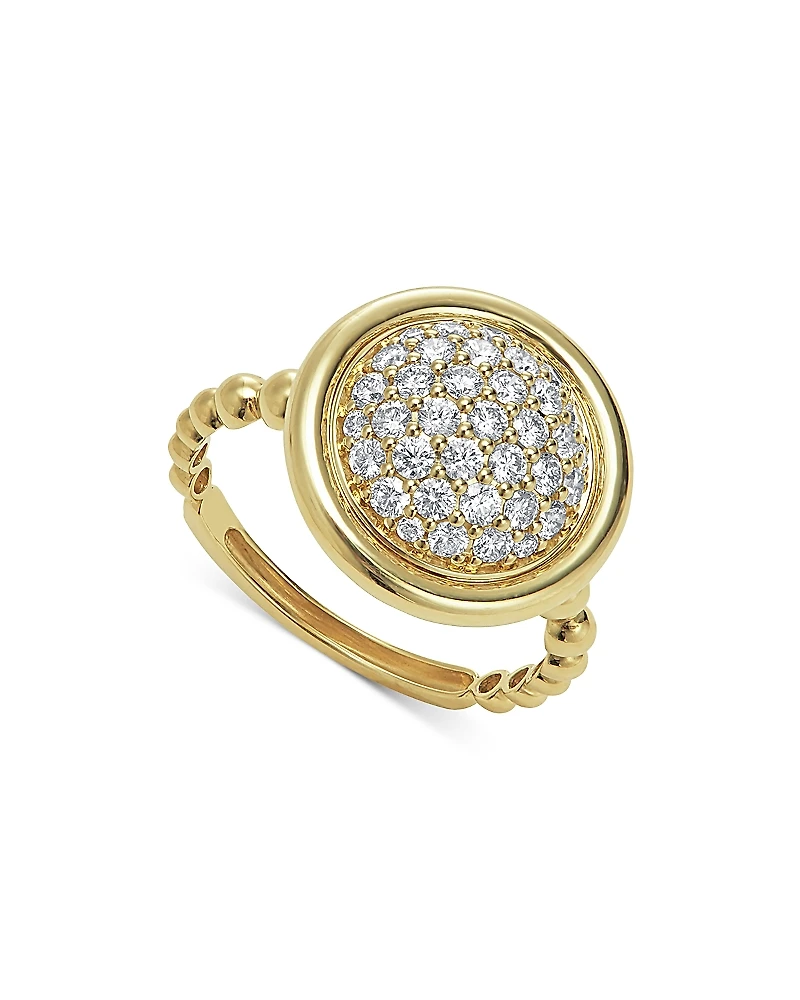 Lagos Meridian 18K Gold & Ceramic Diamond Ring
