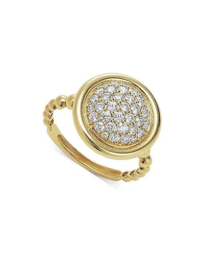 Lagos Meridian 18K Gold & Ceramic Diamond Ring