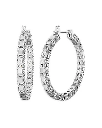 Matrix Crystal Inside Out Hoop Earrings