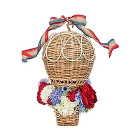 Provence Rattan Whitewash Large Hot Air Balloon Basket