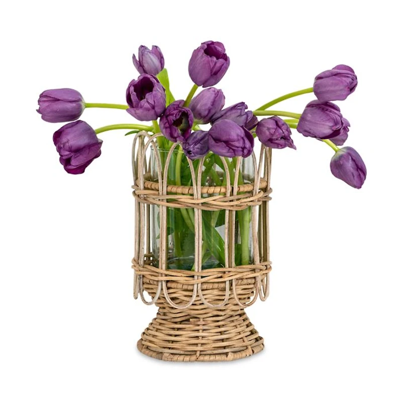Provence Rattan Whitewash Medium Hurricane