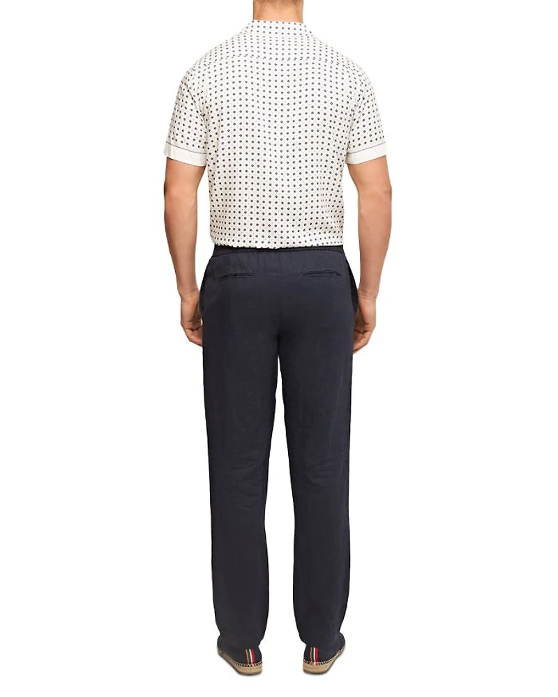 Cornell Tailored Fit Linen Trousers