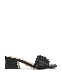 Women's Waylon Square Toe Logo Block Heel Sandals