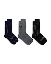 Polo Ralph Lauren Dot Crew Socks, Pack of 3