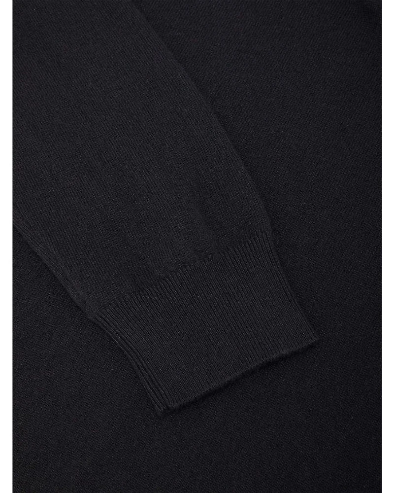 Oasi Cashmere Zip Mock Neck Sweater