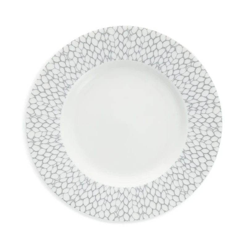 Amanda Grey Embossed Bread & Butter Plate, Set of 4