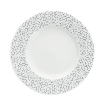Amanda Grey Embossed Bread & Butter Plate, Set of 4