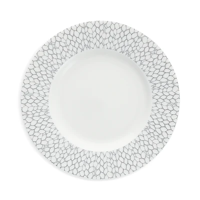 Fortessa Amanda Grey Embossed Bread & Butter Plate, Set of 4