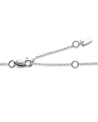 Sterling Silver Teardrop Pendant Necklace, 15"-18"