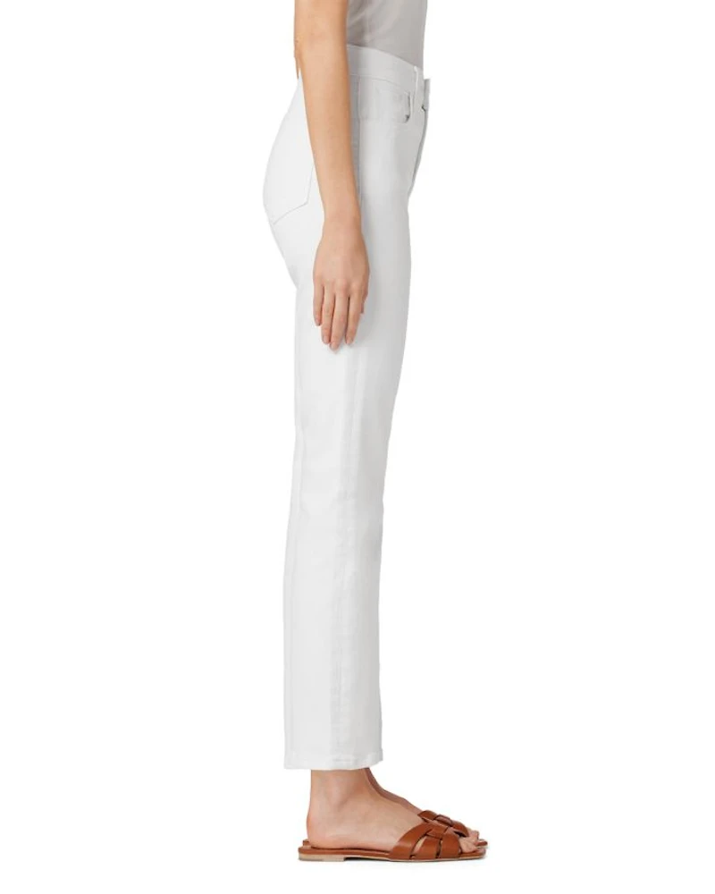 The Callie High Rise Cropped Flare Jeans White