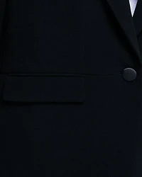 Megan Notched Lapel Single Button Blazer