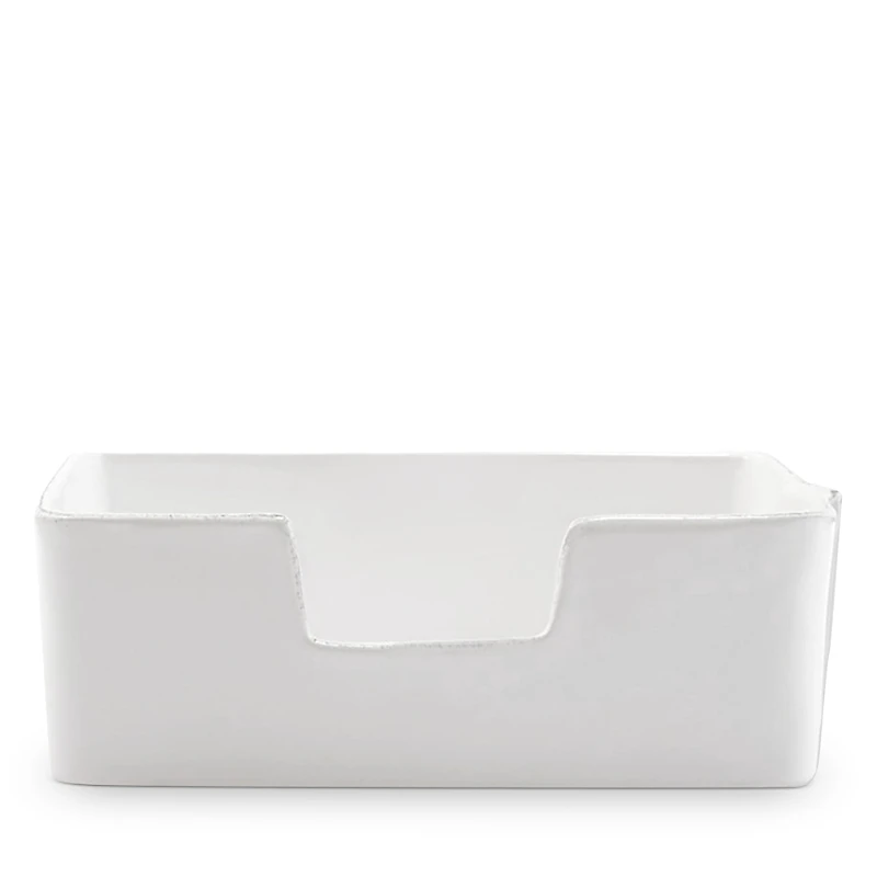 Vietri Melamine Lastra White Guest Towel Holder