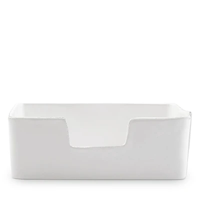 Vietri Melamine Lastra White Guest Towel Holder