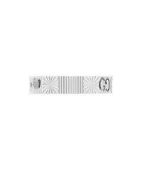 18K White Gold Icon Heart & Double G Band Ring