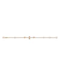 18K Rose Gold Icon Heart & Double G Link Bracelet