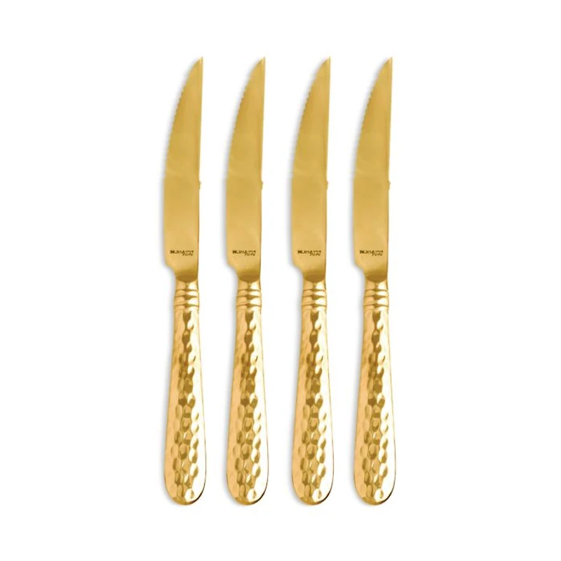 Martellato Gold Tone Steak Knife, Set of 4