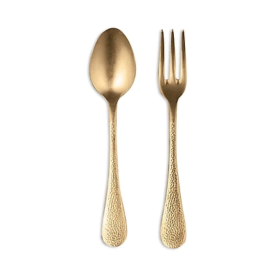 Mepra 2 Piece Bright Gold Serving Set